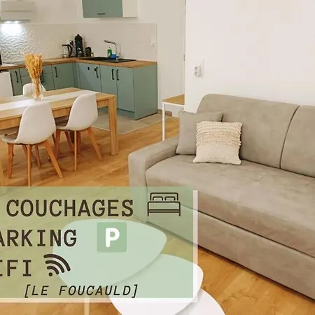 Appartement Le Foucauld 4 Canapes, Parking, Wifi